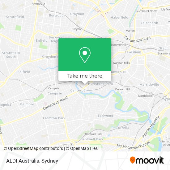 Mapa ALDI Australia