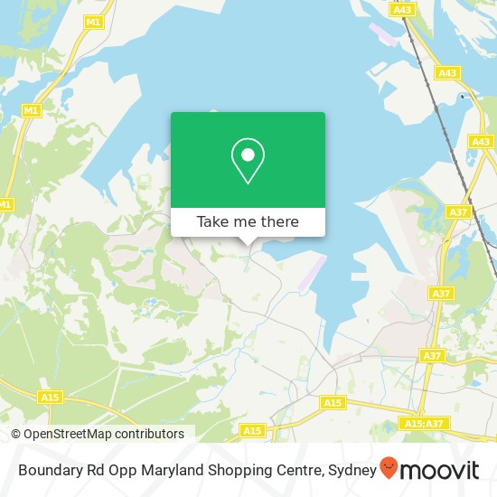 Boundary Rd Opp Maryland Shopping Centre map