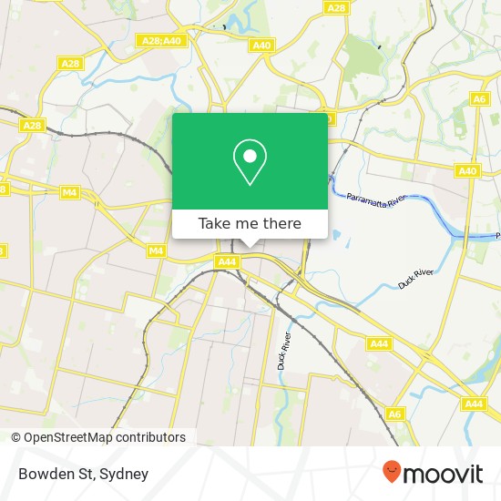 Mapa Bowden St