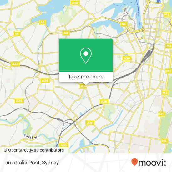 Australia Post map