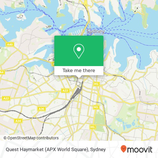 Mapa Quest Haymarket (APX World Square)