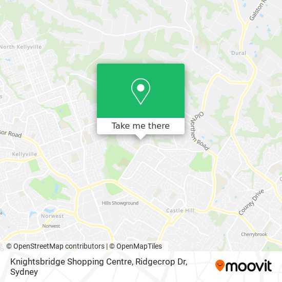 Mapa Knightsbridge Shopping Centre, Ridgecrop Dr