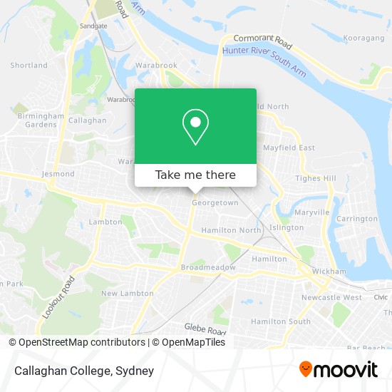 Callaghan College map