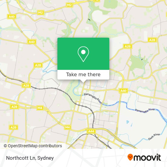 Mapa Northcott Ln