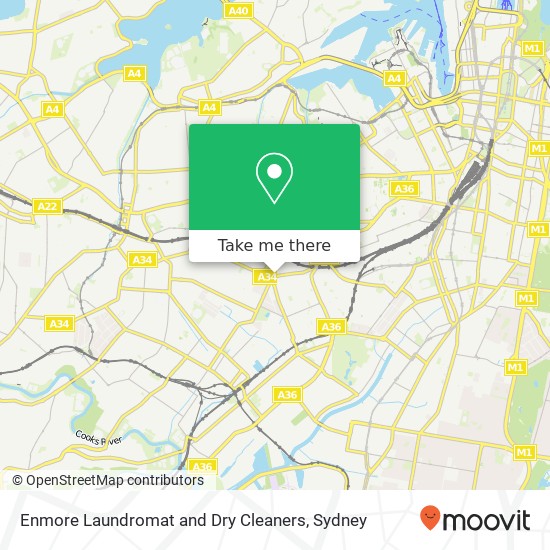 Enmore Laundromat and Dry Cleaners map