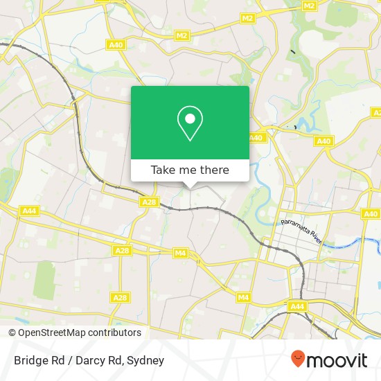 Bridge Rd / Darcy Rd map