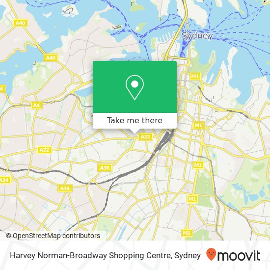 Harvey Norman-Broadway Shopping Centre map