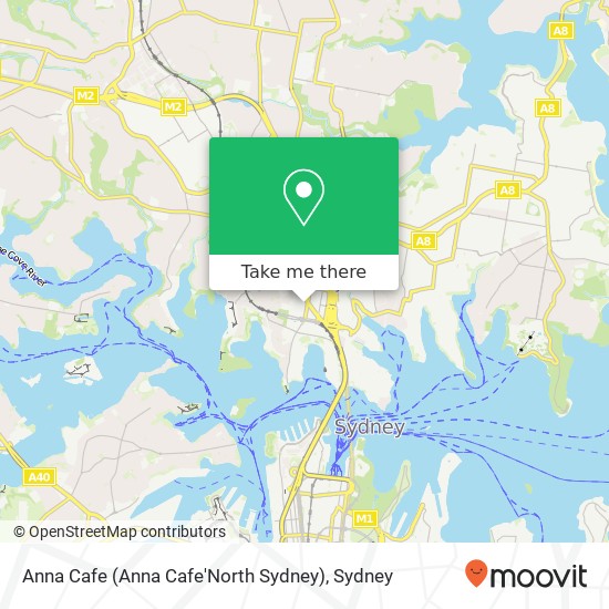 Anna Cafe (Anna Cafe'North Sydney) map