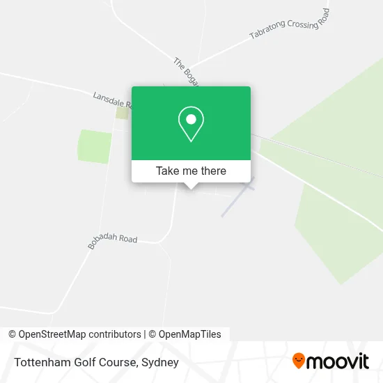 Mapa Tottenham Golf Course
