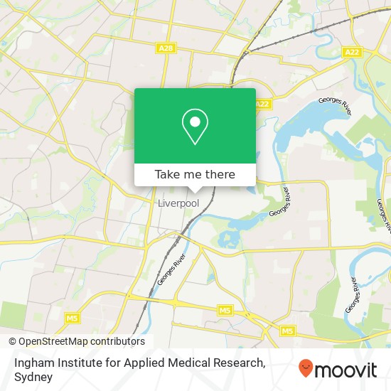 Ingham Institute for Applied Medical Research map