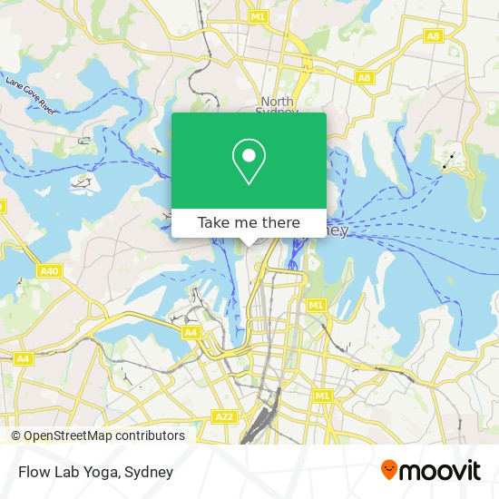 Flow Lab Yoga map