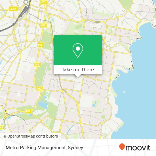 Metro Parking Management map