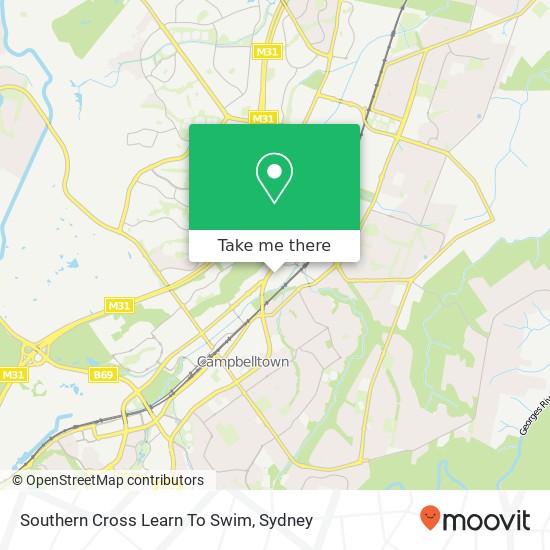 Southern Cross Learn To Swim map