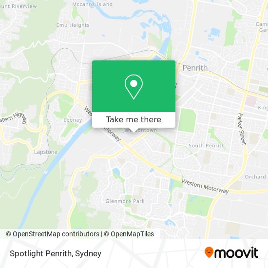 Spotlight Penrith map