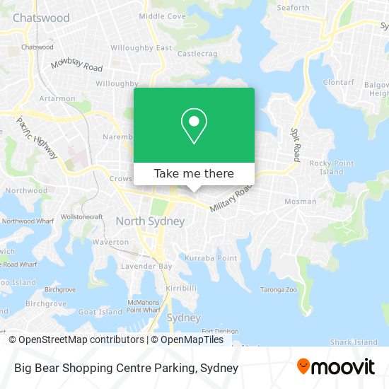 Big Bear Shopping Centre Parking map