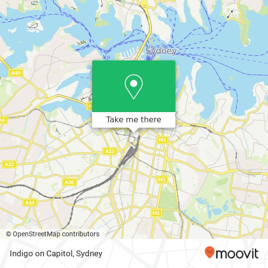 Indigo on Capitol map