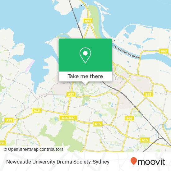 Mapa Newcastle University Drama Society