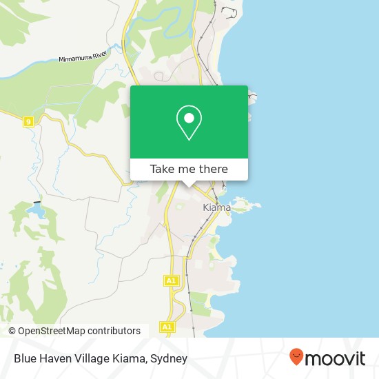 Blue Haven Village Kiama map