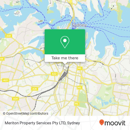 Meriton Property Services Pty LTD map