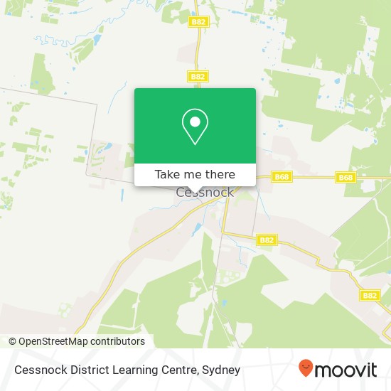 Mapa Cessnock District Learning Centre