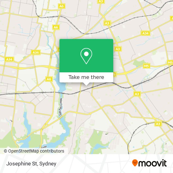 Josephine St map