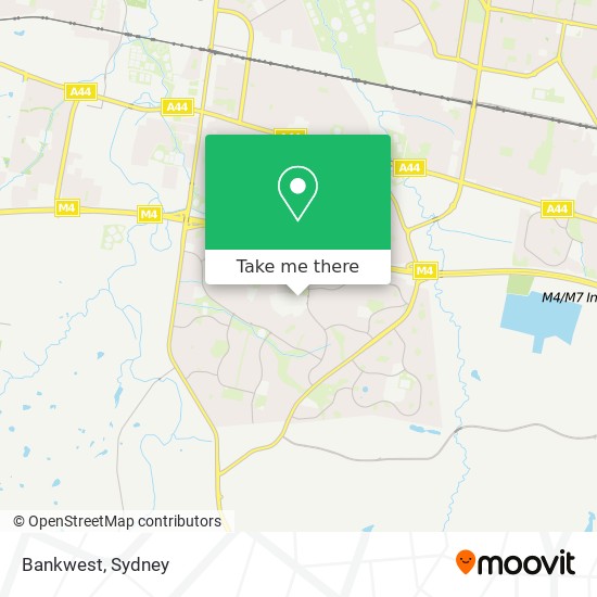 Mapa Bankwest