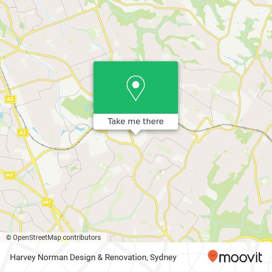 Harvey Norman Design & Renovation map