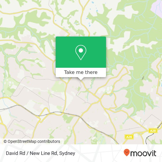 David Rd / New Line Rd map