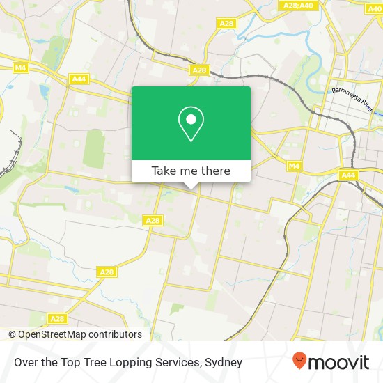 Over the Top Tree Lopping Services map