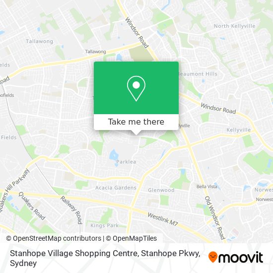 Stanhope Village Shopping Centre, Stanhope Pkwy map
