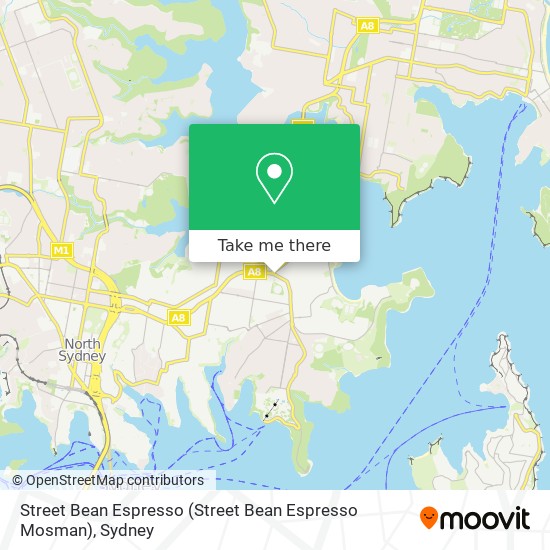 Street Bean Espresso map