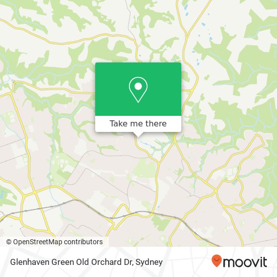 Mapa Glenhaven Green Old Orchard Dr