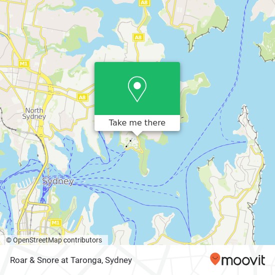 Roar & Snore at Taronga map