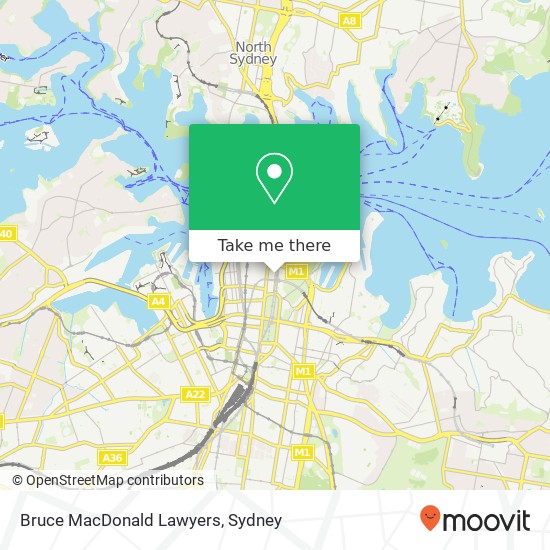 Bruce MacDonald Lawyers map