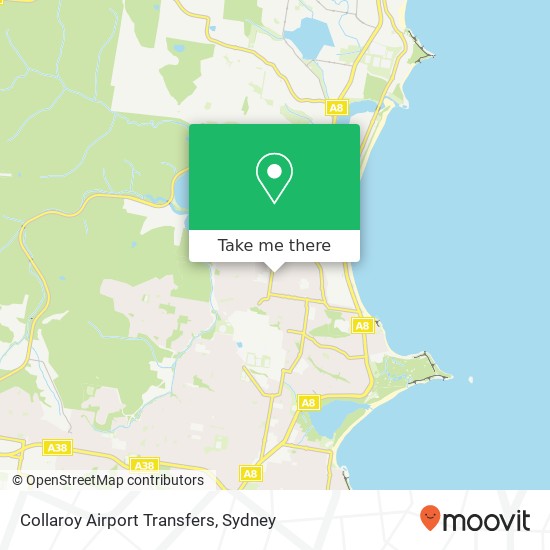 Collaroy Airport Transfers map