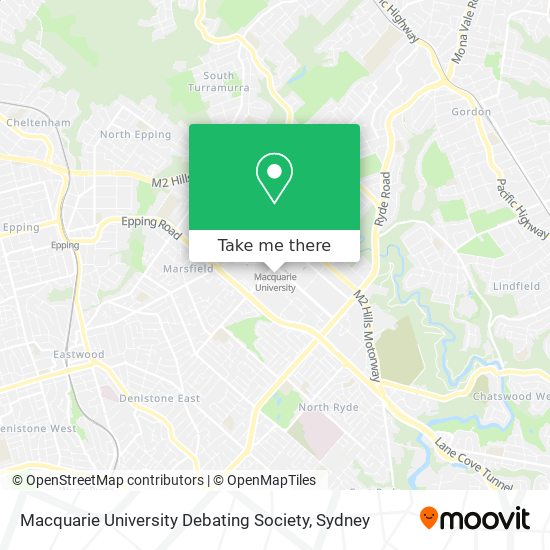 Mapa Macquarie University Debating Society