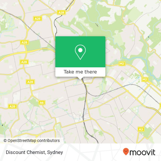 Discount Chemist map