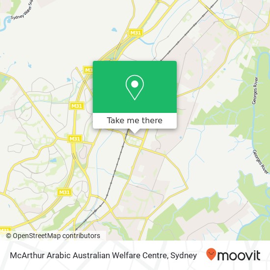 McArthur Arabic Australian Welfare Centre map