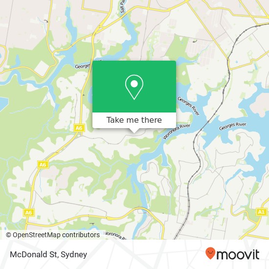 Mapa McDonald St