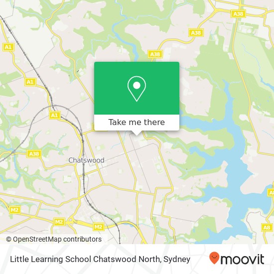 Mapa Little Learning School Chatswood North