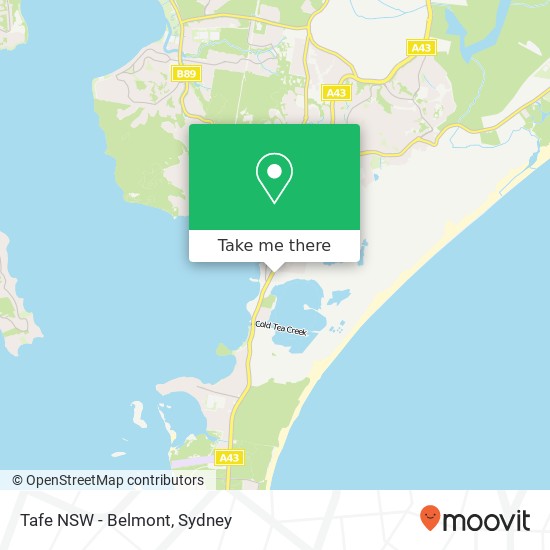 Tafe NSW - Belmont map