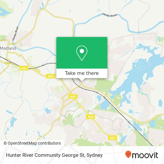 Hunter River Community George St map