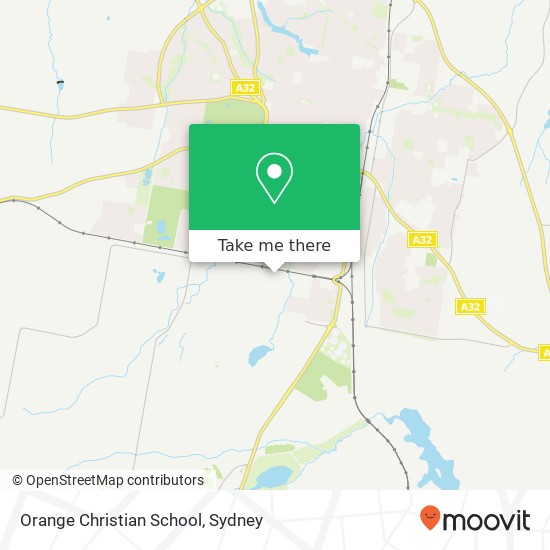 Orange Christian School map