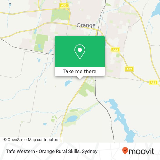 Tafe Western - Orange Rural Skills map