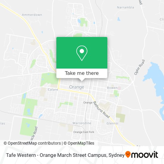 Tafe Western - Orange March Street Campus map