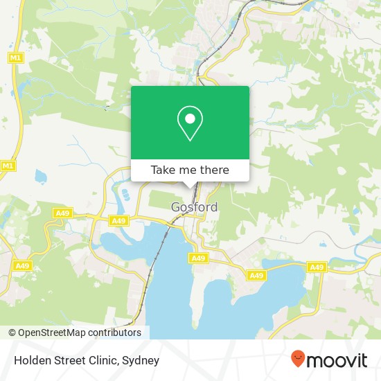 Holden Street Clinic map