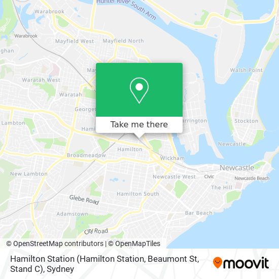Hamilton Station (Hamilton Station, Beaumont St, Stand C) map