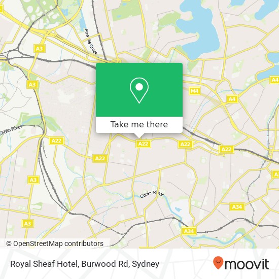 Royal Sheaf Hotel, Burwood Rd map