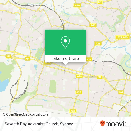 Seventh Day Adventist Church map