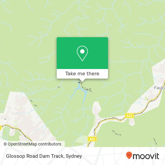 Glossop Road Dam Track map